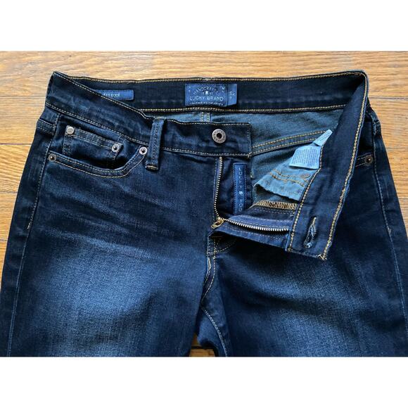 LUCKY BRAND 'Sweet Boot' Raw Hem Jeans sz 2/26 (actual 28) - Picture 6 of 16